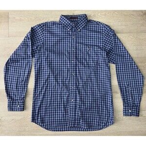 Levi’s Vintage Top Men’s L Classic Snap Closure Blue Plaid Lightweight USA 80’s